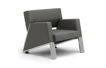 Divano dal design innovativo per ingresso ufficio direzionale Auros