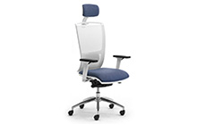 Sedie per ufficio di design bianco o grigio in rete Cometa W