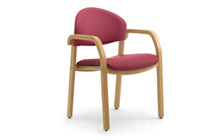 Sedie in legno impilabili dal design Moderno Soleil